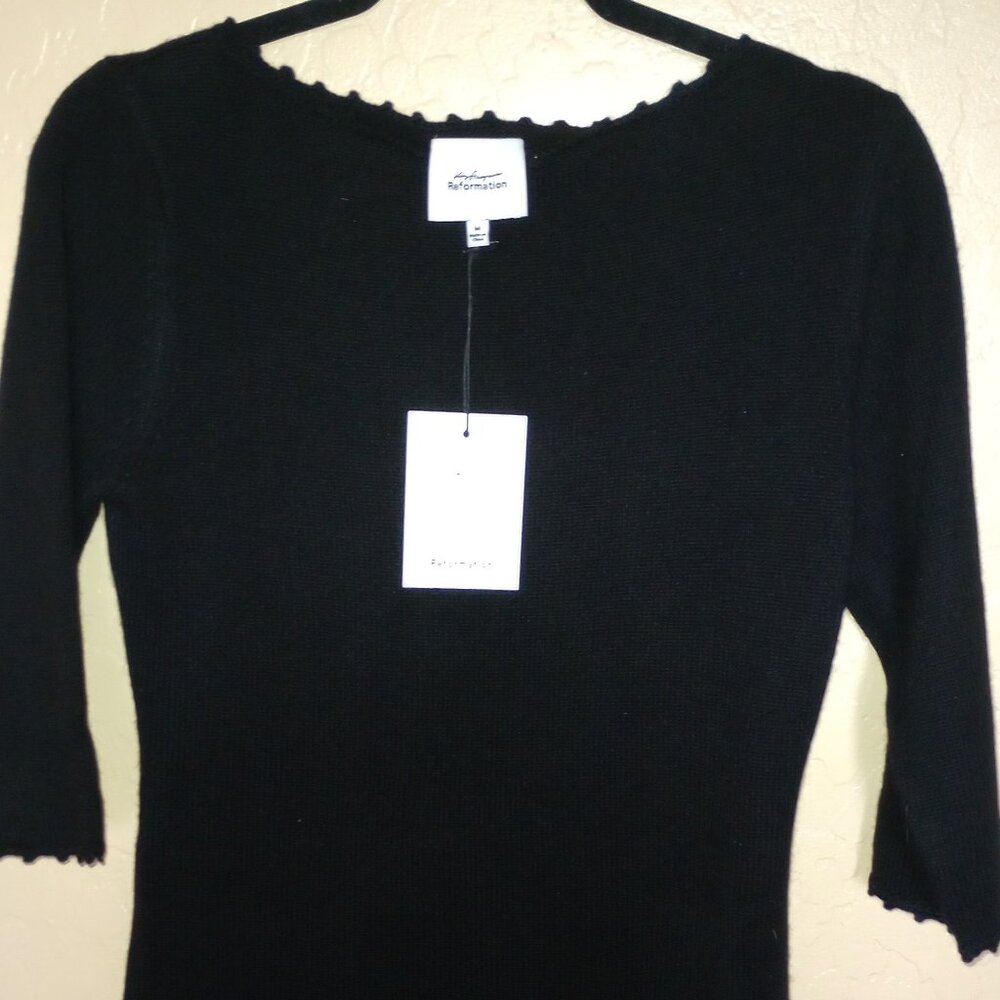 Reformation Baez Cashmere Mini Dress